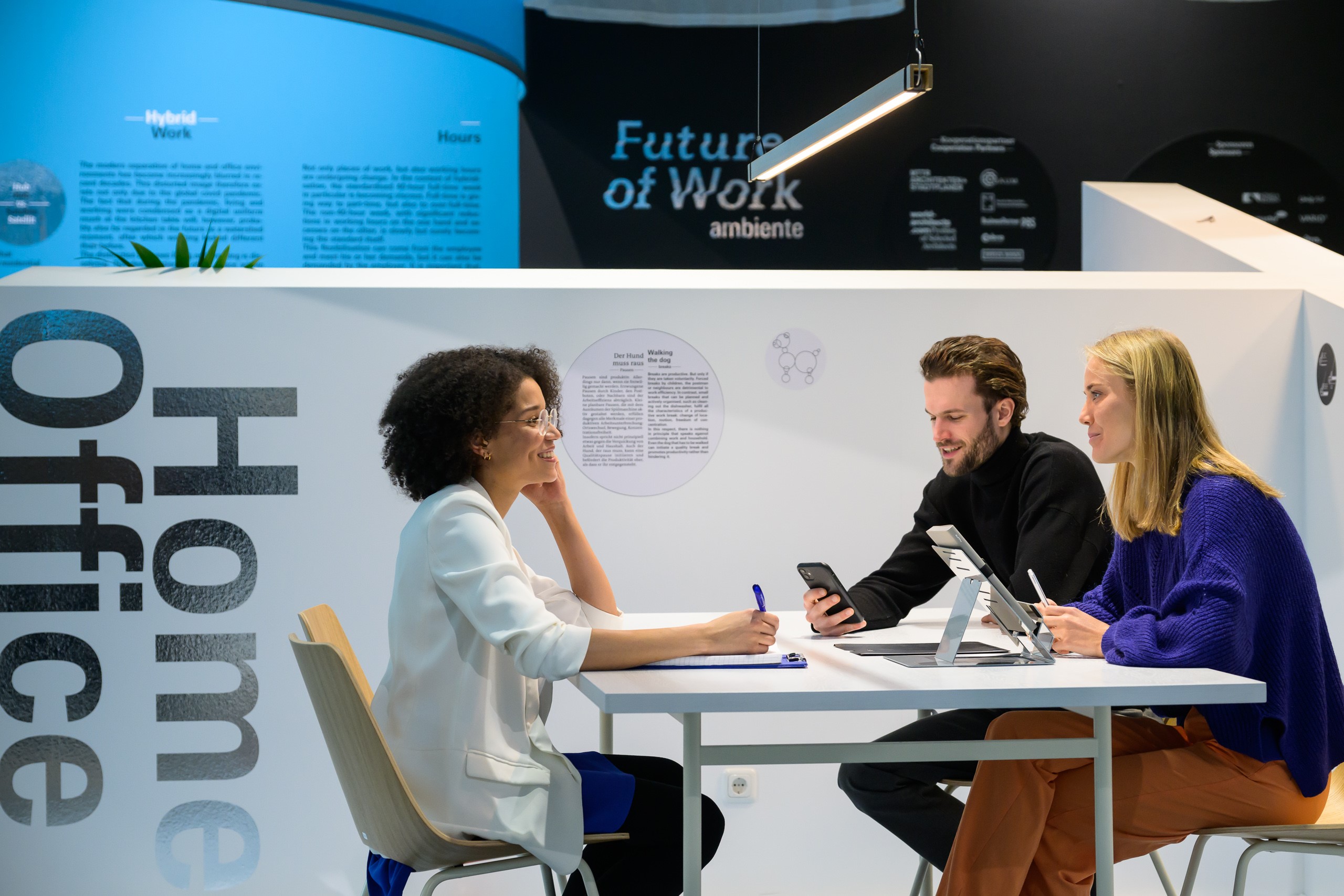 What will the office of the future look like? The Future of Work area shows suppliers and solutions for the working world of tomorrow.