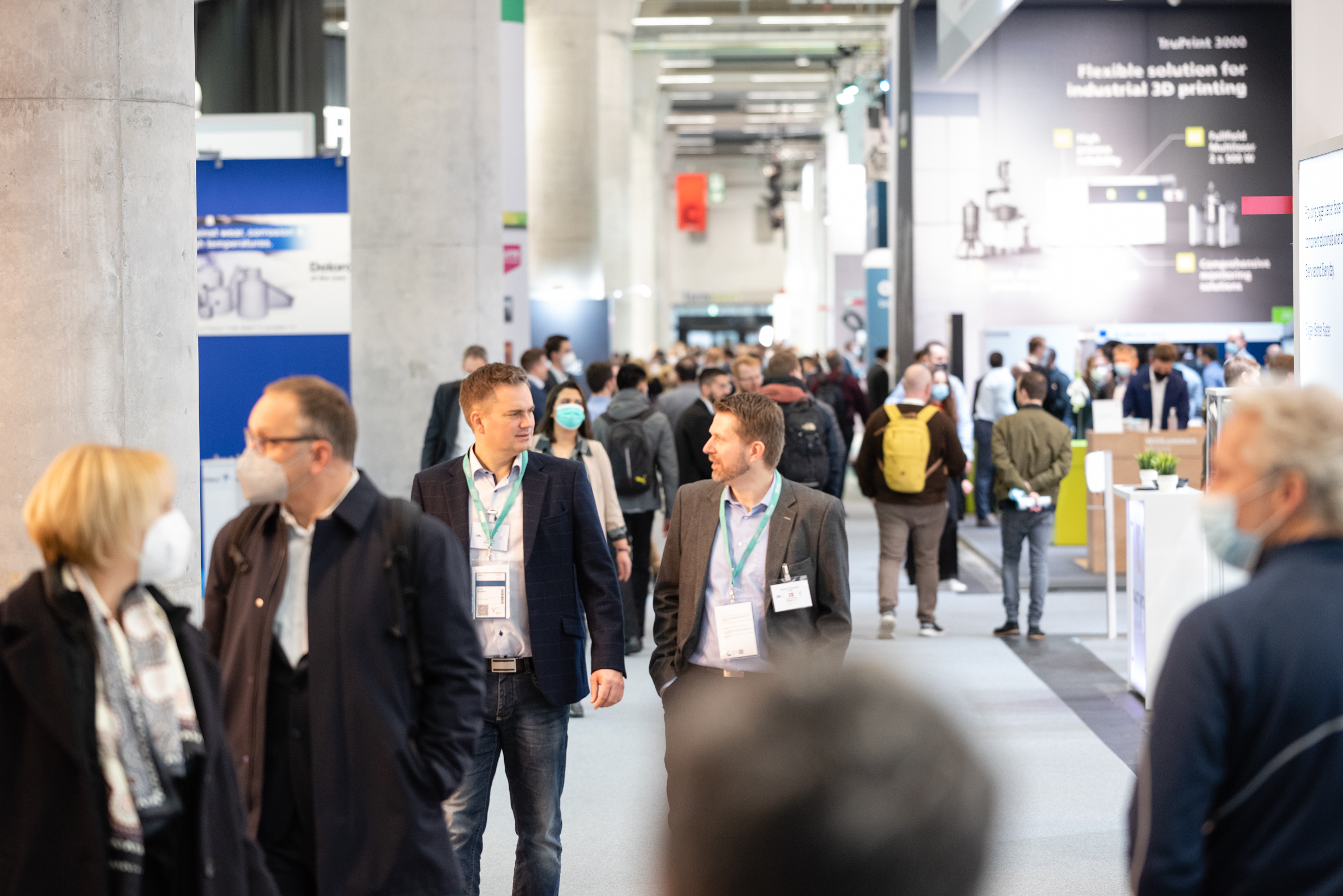 An up-to-the-minute look at what's happening at the trade fair in Frankfurt. Welcoming only visitors with vaccination certificate or documents of recovery from Covid 19 during Formnext (16 to 19 November 2021, Copyright: Mesago Messe Frankfurt GmbH / Mathias Kutt)