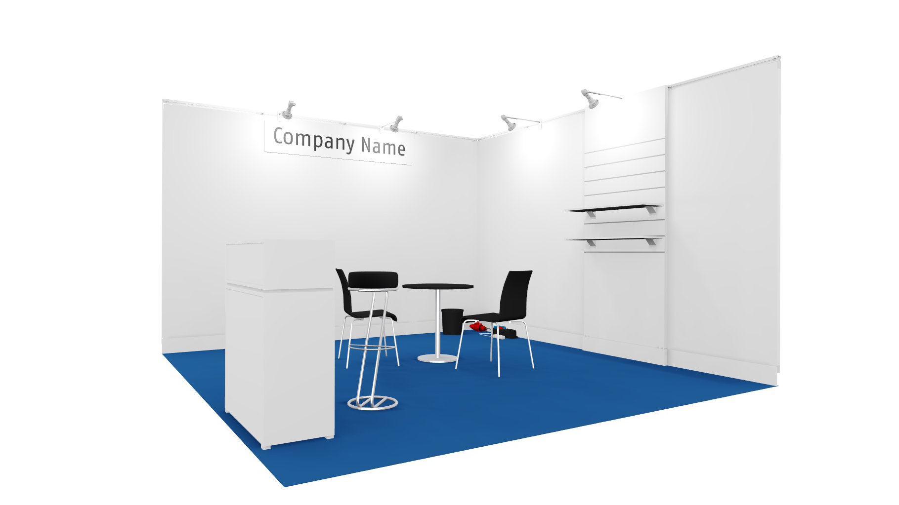 16 m² booth