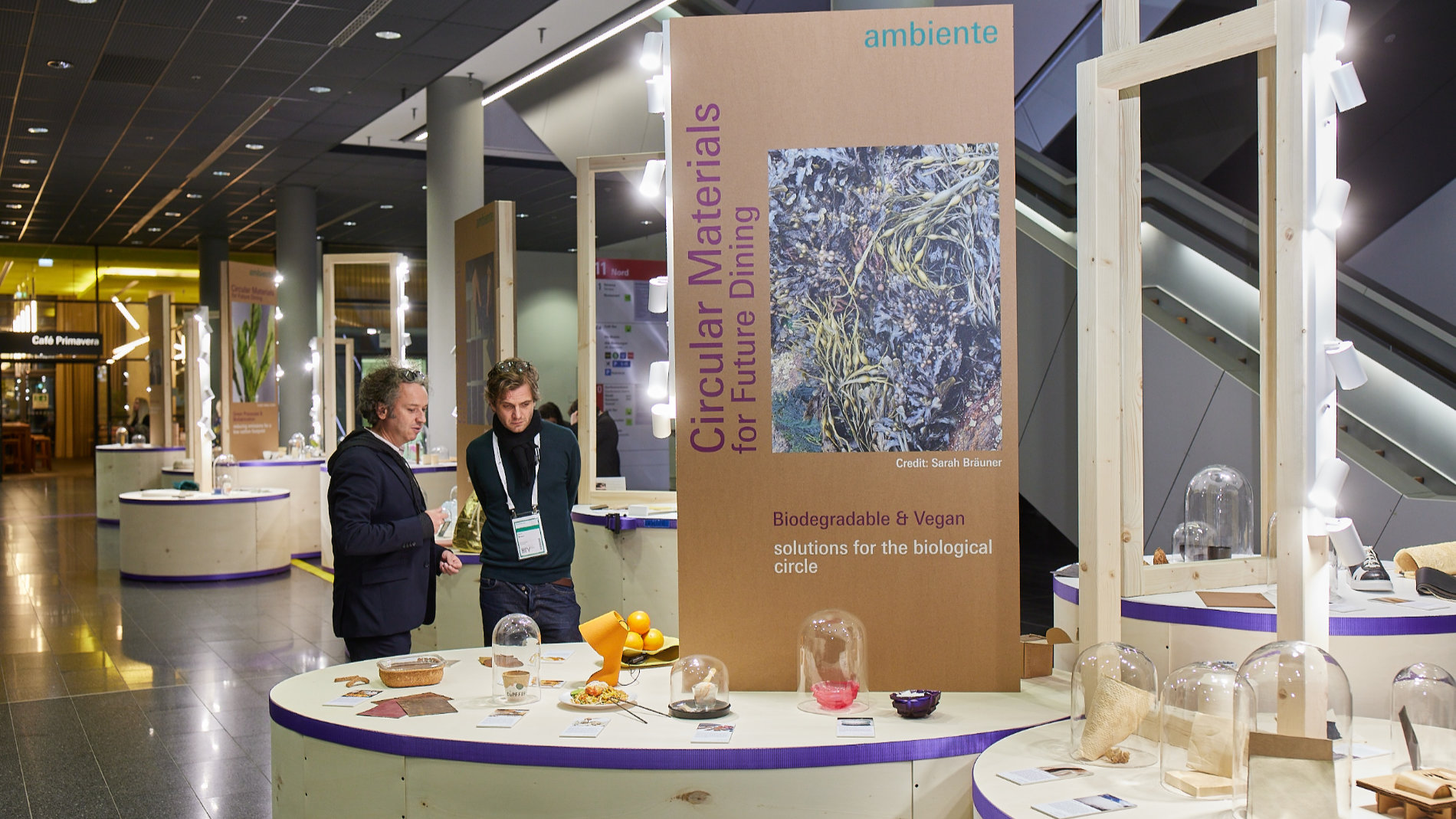 Circular Materials for Future Dining area at Ambiente