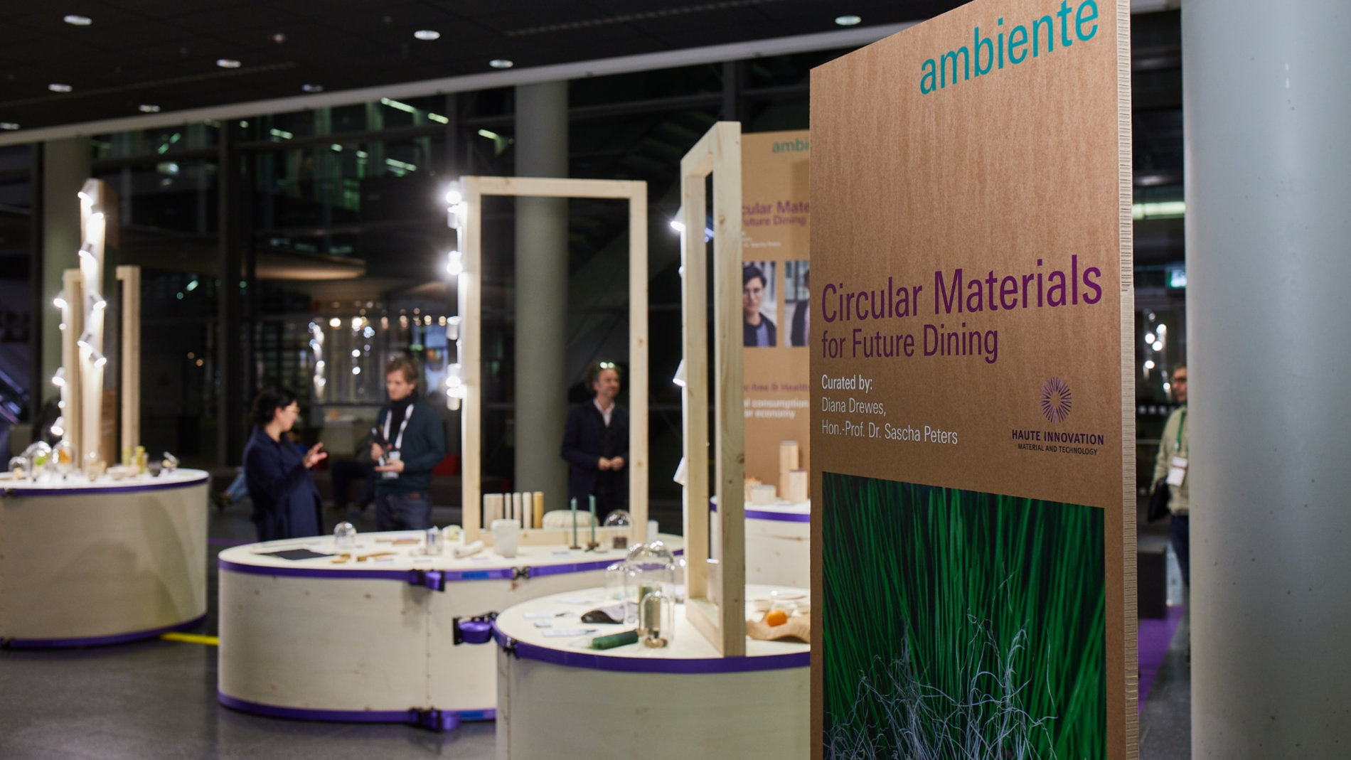 Circular Materials for Future Dining area at Ambiente