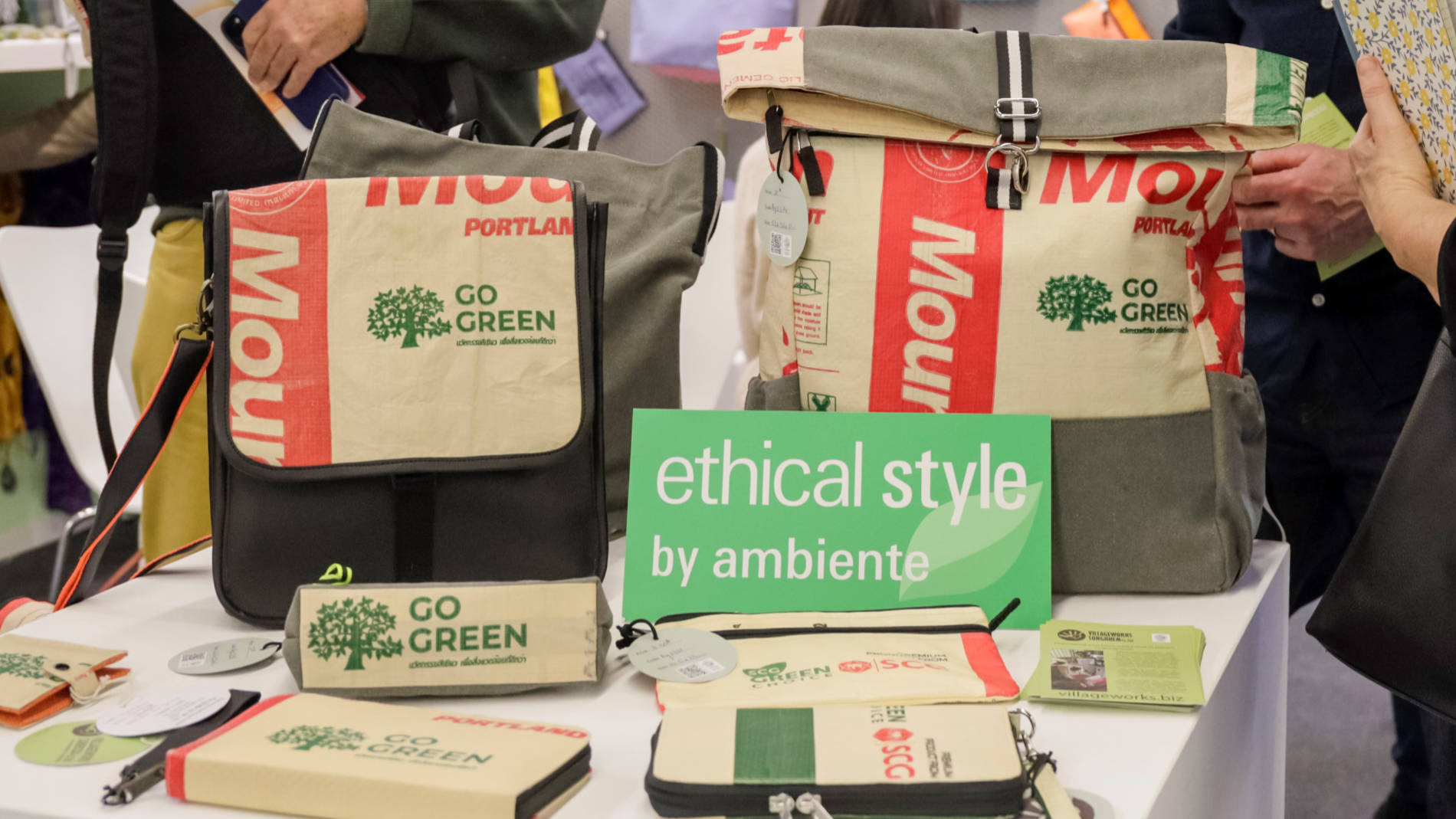 Recycled bags at the Ambiente