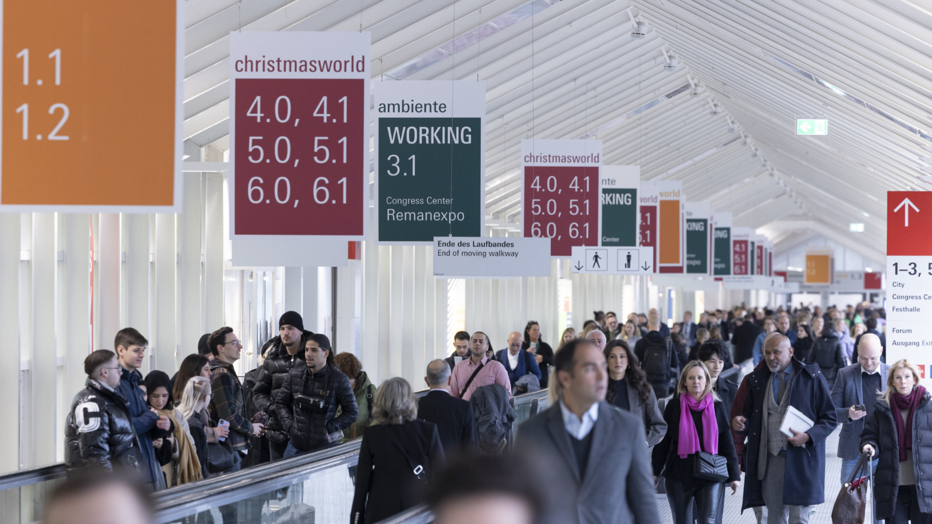 Trade fair visitors at Ambiente, Christmasworld and Creativeworld