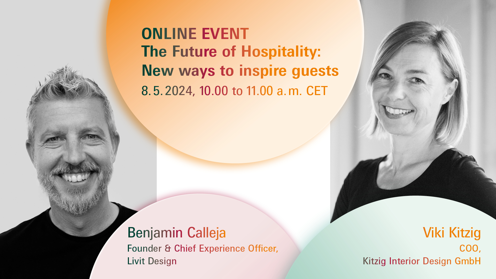 Online Event on 8 May 2024: The Future of Hospitality: New ways to inspire guests
