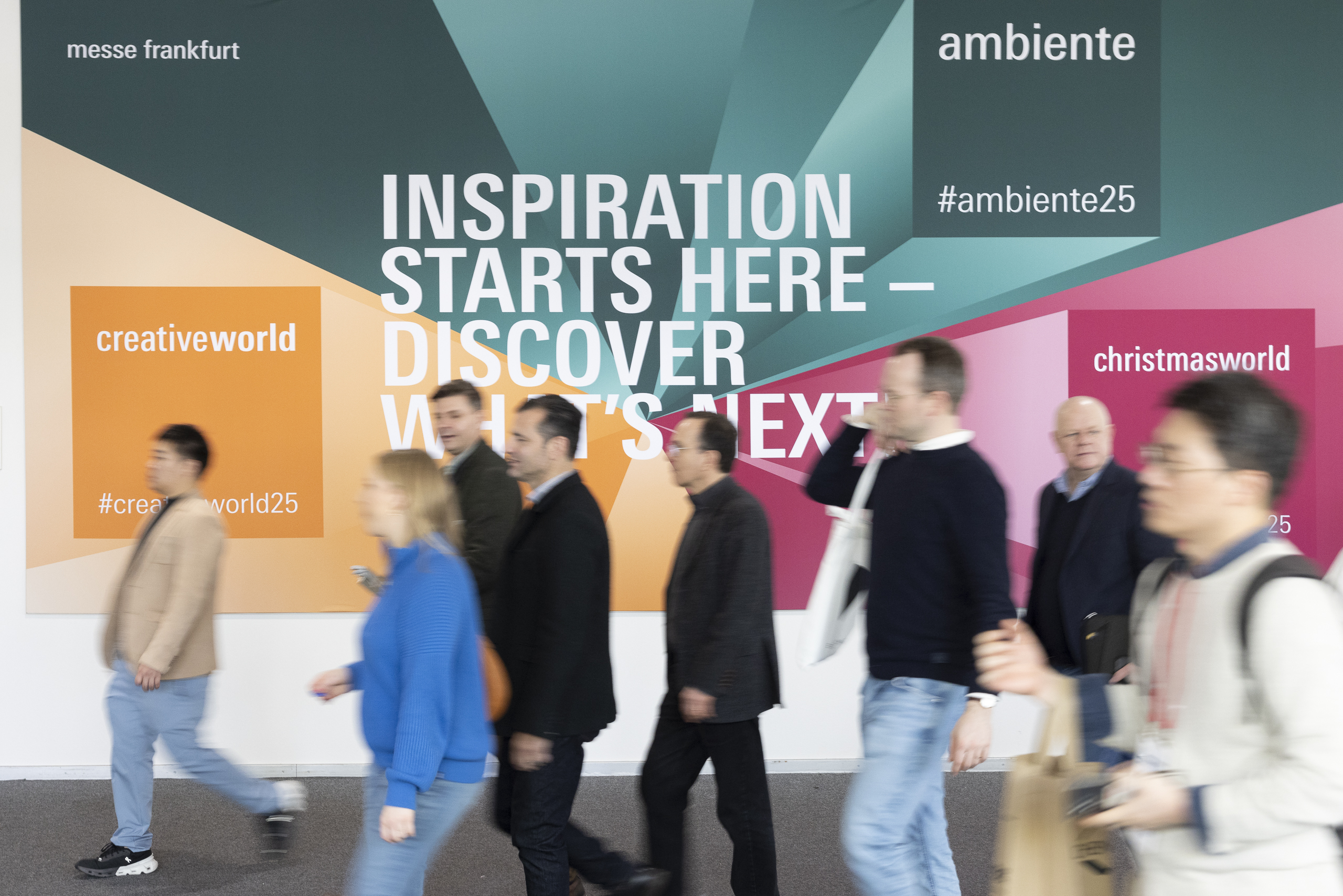 Trade fair visitors at Ambiente, Christmasworld and Creativeworld