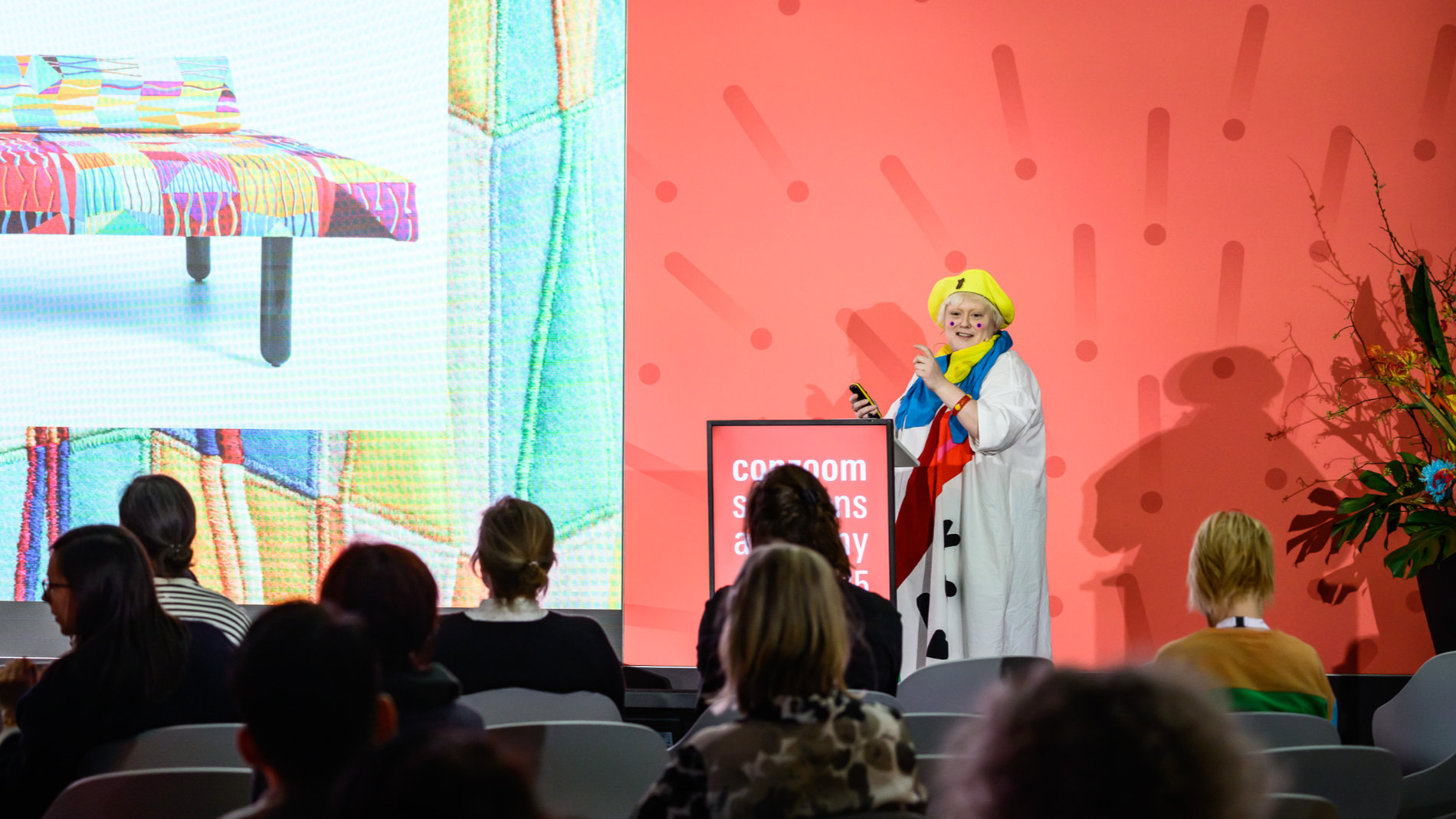 Designer Bethan Laura Wood during her presentation at Ambiente