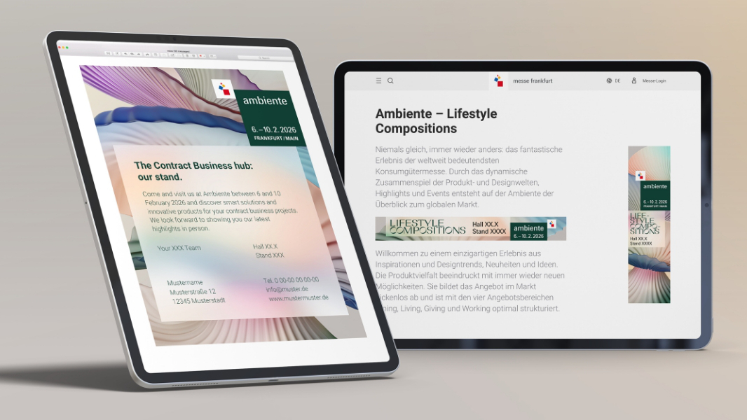 Ambiente promotion material