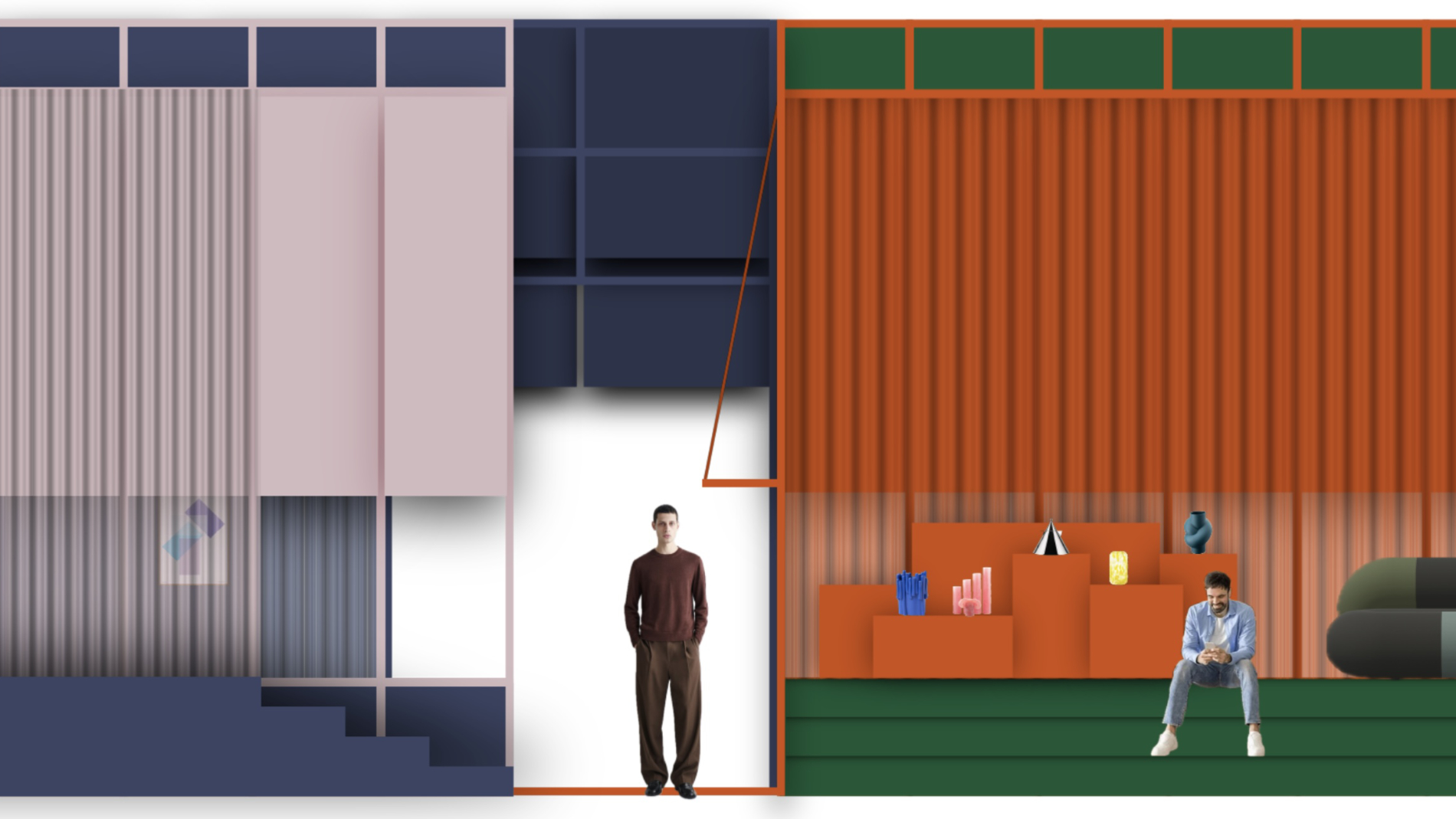 Gestaltung des Interior Design & Architecture Hub