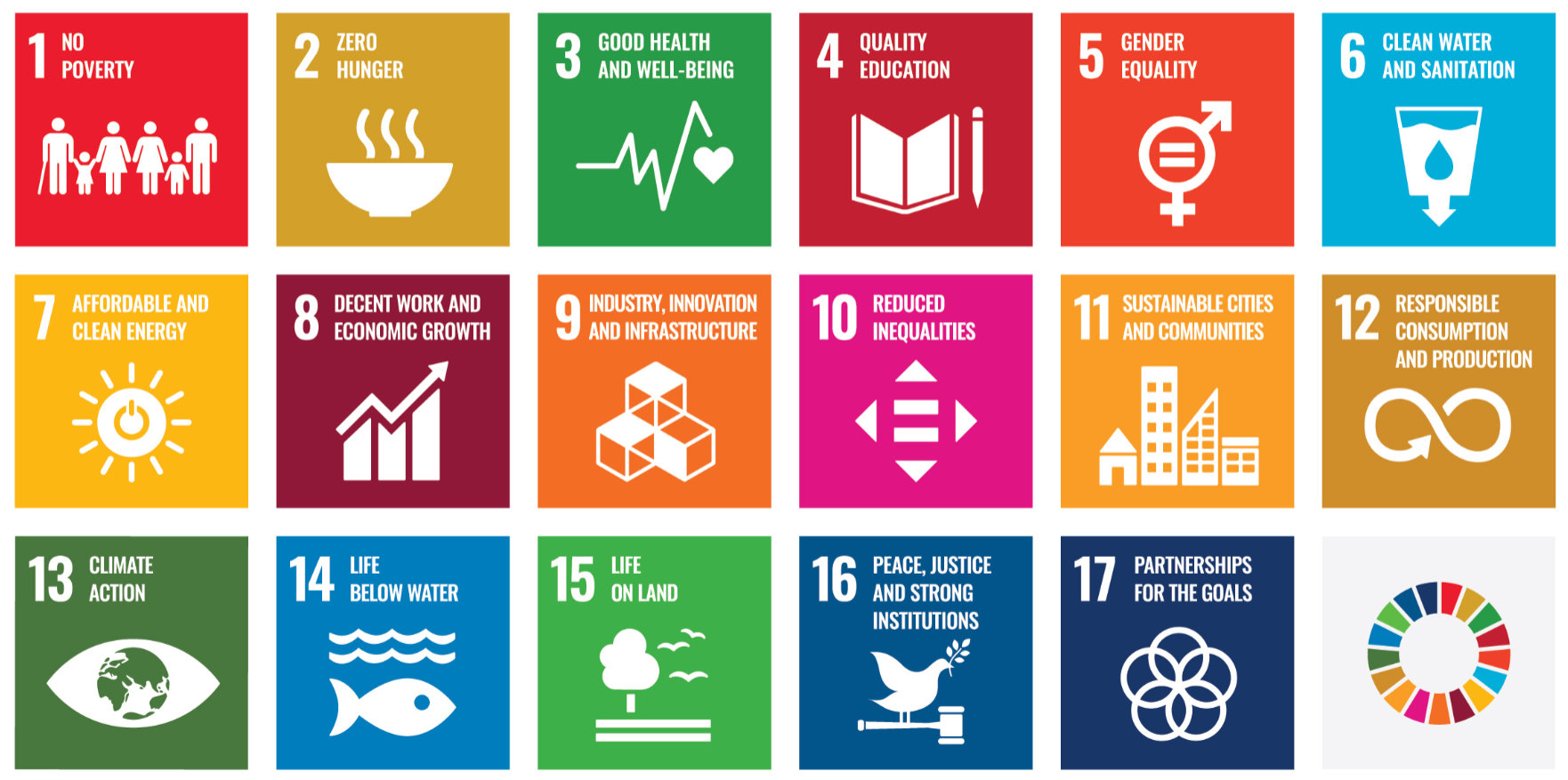 17 Sustainable Development Goals of the United Nations
