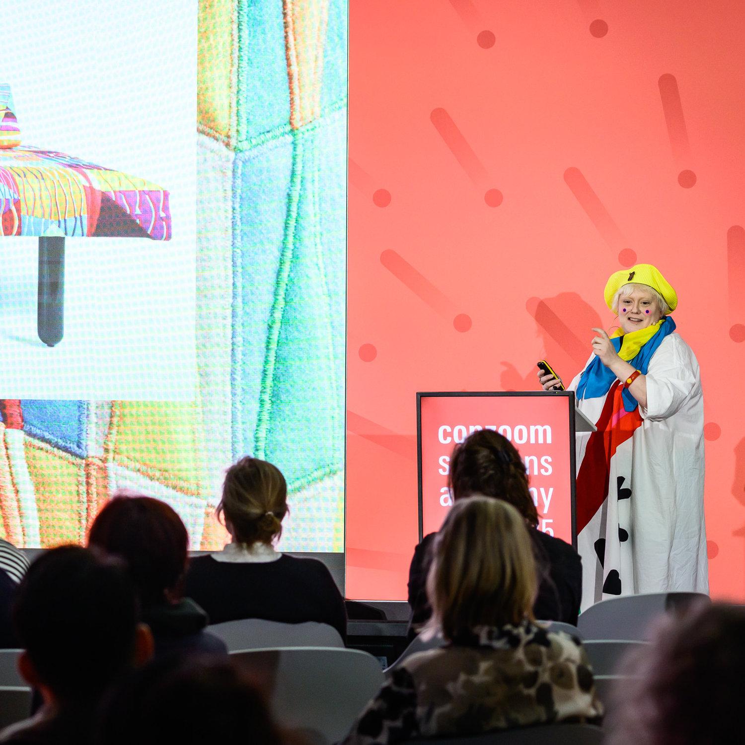 Designer Bethan Laura Wood during her presentation at Ambiente