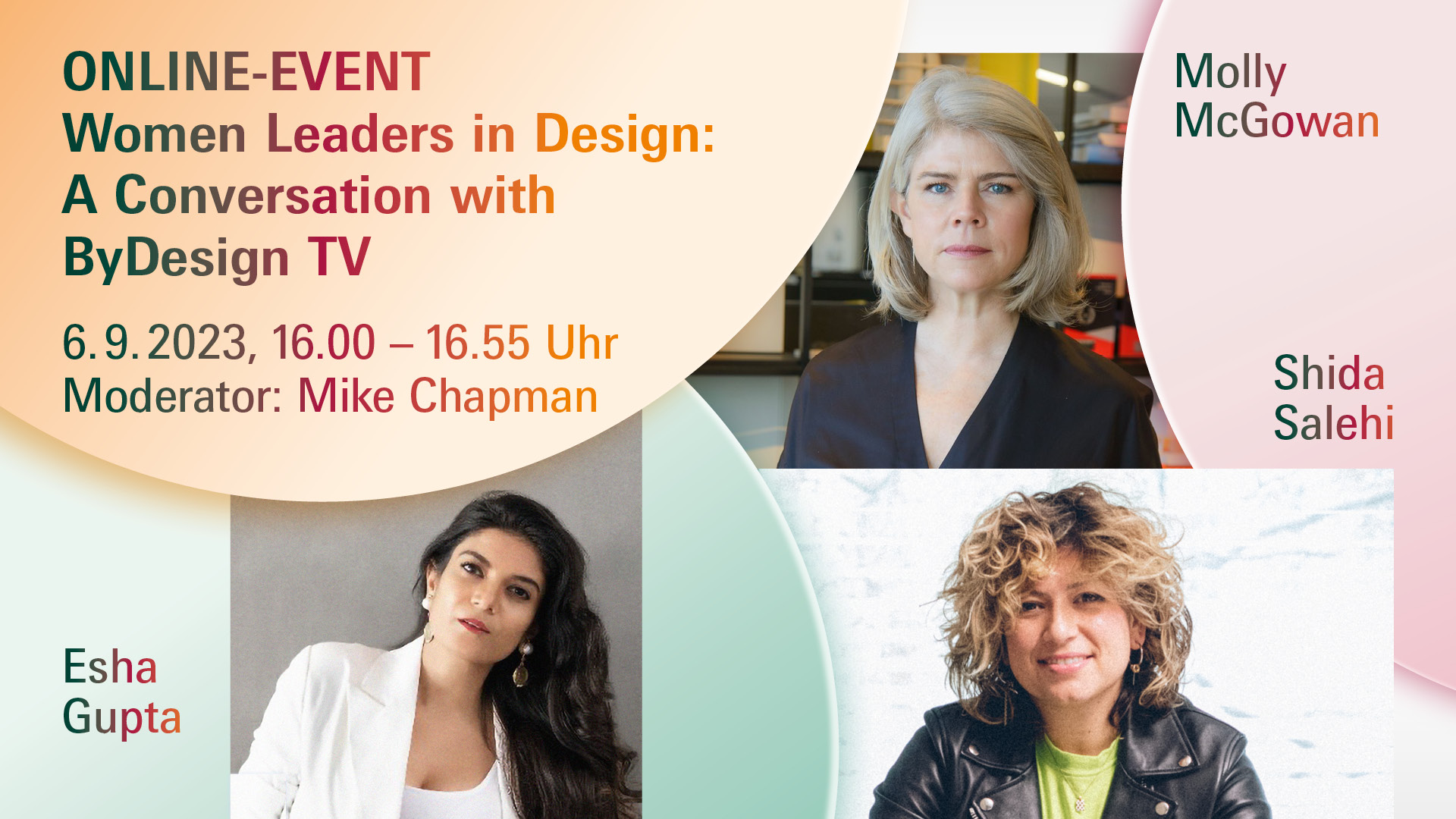 Save-the-date: Am 6. September 2023 lädt die Digital Academy der drei Frankfurter Konsumgütermessen zur Podiumsdiskussion mit drei starken Frauen der Design- und Architekturbranche ein.
