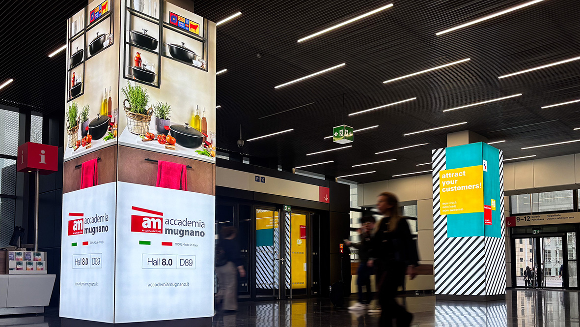 Illuminierte Säulenverkleidung